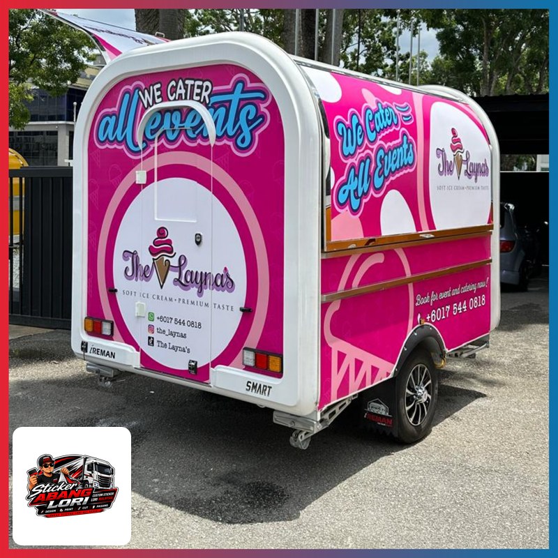 F&B food cart full wrap branding