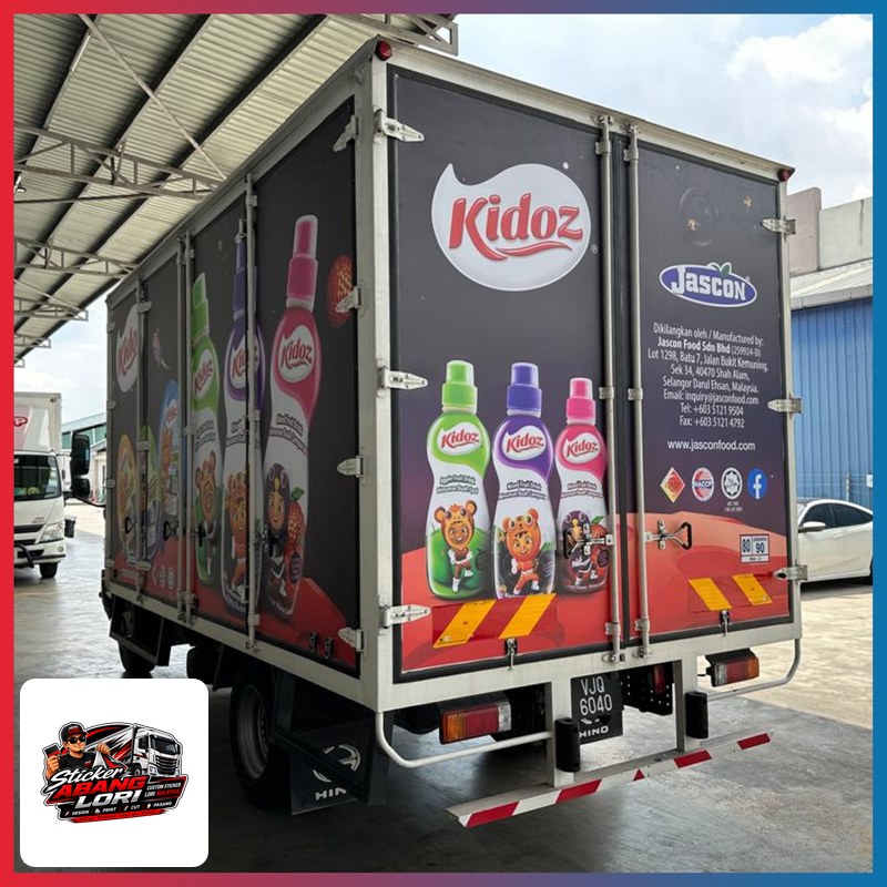 Vivid full wrap food cart design